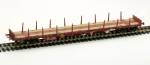 Albert Modell 391023 - Rungenwagen Rgs der MÁV, rot
